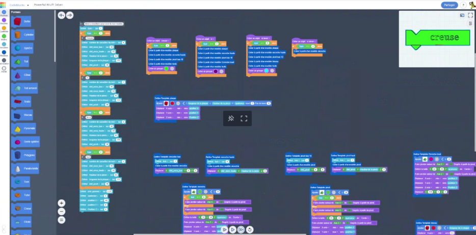 La programmation d'un design via Scratch