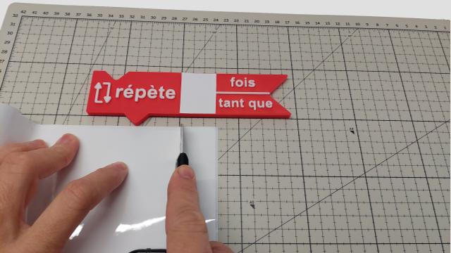 Une découpe précise au cutter suffira